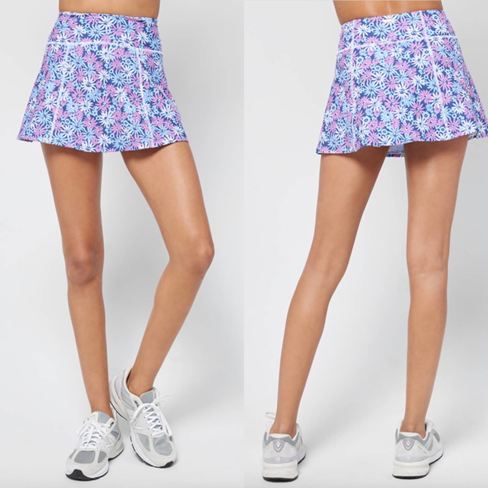 L*SPACE Soren Top Bad And Bogey Skort Set In Oopsie Daisy Size Small New - Picture 3 of 16